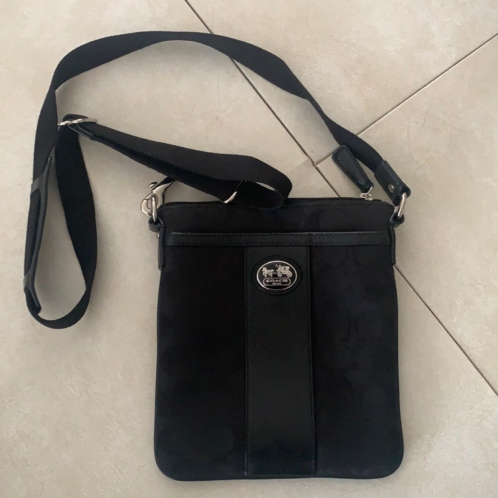 Coach black crossbody bag